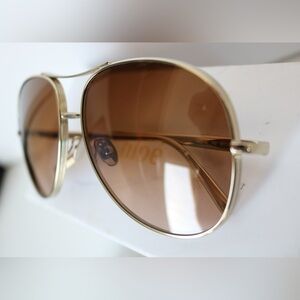 Chloe Large Aviator Sunglasses